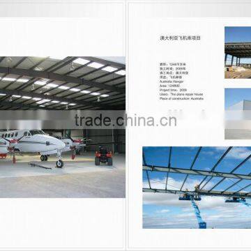 china prefab light steel hangar