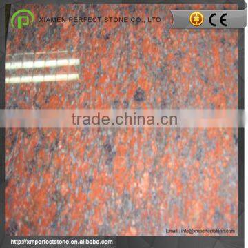 Red huada granite slab floor