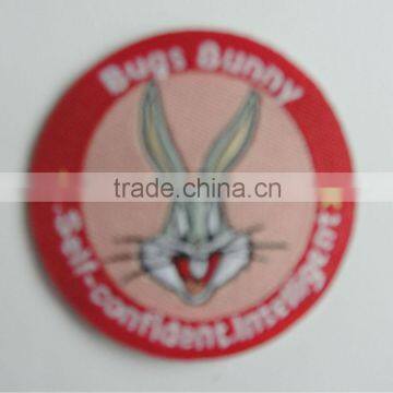 High quality bugs bunny woven label