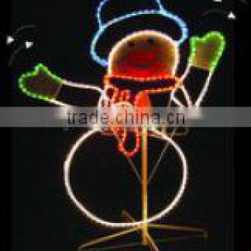 2013 outdoor 3D LED christmas motif light snowman light