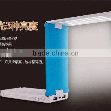 2016 New Ultra-thin Polymer Battery 10000Mah Powerbank With Desk Lamp and With Cable and Connector for Iphone5S/6/6S photo-3