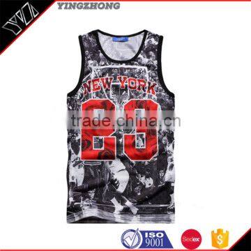 Yingzhong 2016 summer European and American men wear fashion diablo beauty printing Digital printed vest