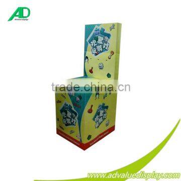 Corrugated cardboard point of sale display retail fixtures