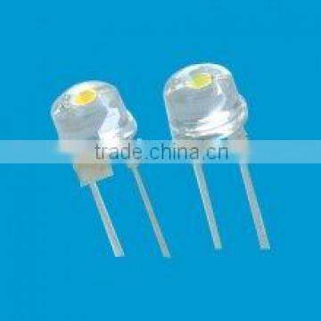 0.5W 8mm straw hat LED, DIP type,blue color,120degree,120mA forward current