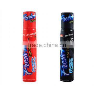 Relaxing snacks ice-cold fresh spray liquid candy/garlic chips/chocolate VE-L055