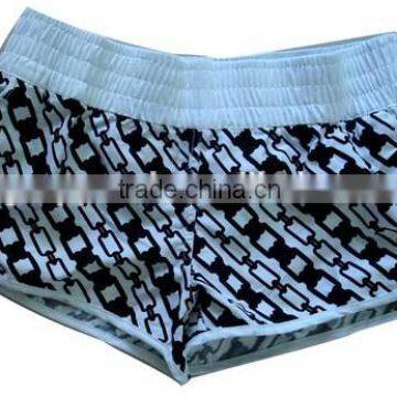 New Lady Polyester Printed Hot Shorts apparel Stock