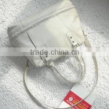 Women Leather Decorate Women Leather Tote Bag Oversize Purse Tote Weekender Bag photo-2