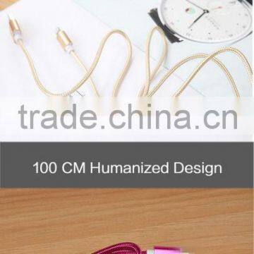 Top Quality Mobile Phone USB Sync Data Cable 1m Nylon Data Line 2A Fast Charge for Apple IPhones 5/5s/se/6/6s/6s Plus/ipad Mini photo-3