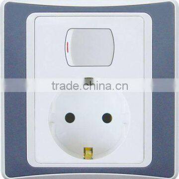 1 Gang With EURO Socket
