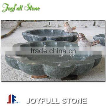 Garden stone birdbath fountain