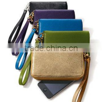 leather Phone Wristlet bag/Phone wallet