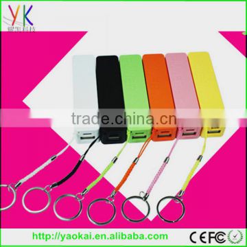 2016 new factory design fancy design 2200mAh power bank with cable inside