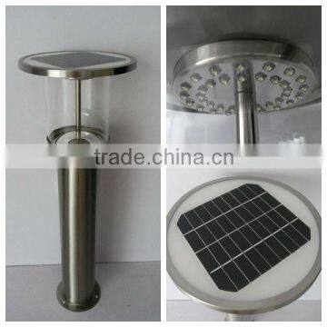 Stainless steel CE IP65 solar light for garden solar bollard light