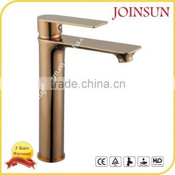 Hot sale Rose Gold Unique design Brass Basin Faucet