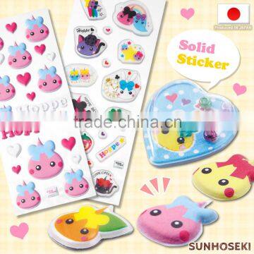 High quality and Easy to use japanese paper decorations Hoppe-chan stickers for girl , various forms also available