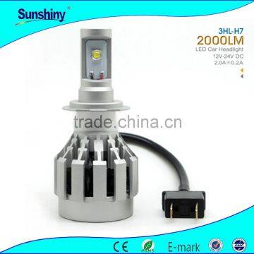 Auto Led light 12v 25w 5000k Led headlight bulb h7h8 h10 h11 9005 9006 replace xenon h7 12v 25w