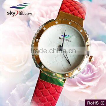 best fashion wrist quartz wrist fashion lady watch with crystal