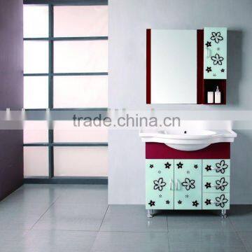 PVC bathroom cabinet with printing