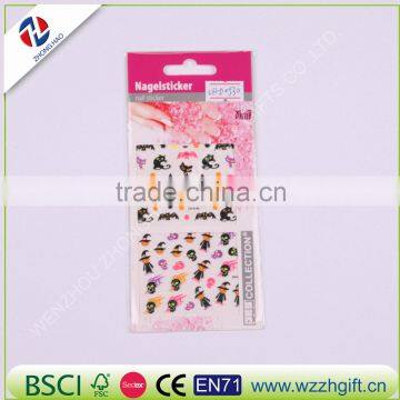 New arrived wholesale elegant fancy customized craft ecofriendly quality temporary vinyl nail sticker