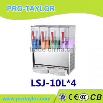 2014 Low noise air cooling stainless steel juice drink machine (LSJ-10L*4)