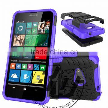 Fashionable Popular heavy duty armor kickstand TPU+PC 2 in 1 case For Lumia 550 hard case fast delivery