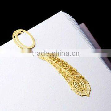 Fashion gold metal bookmark(BM118)