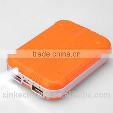 Guoguo High Quality 8800mah RoHS FC Suitcase Fast Charging Travel Dual Usb Power Bank for Iphone7