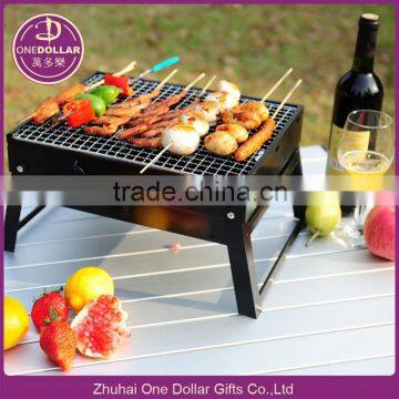 Mini Charcoal Grill Barbecue Bbq Outdoor Cooking Camping Seasoned Portable