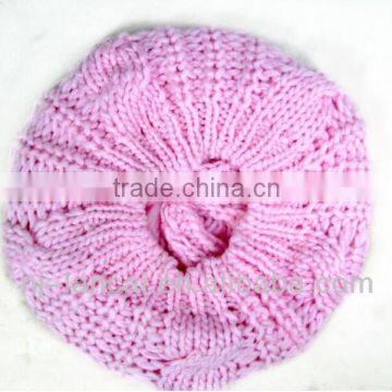 2016 Fashion Winter Ladies Acrylic Iceland Knitted Cable Hat Beret photo-2