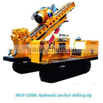 40-150m MGY-100BL Crawler Mounted Hydraulic anchor drilling rig for anchoring