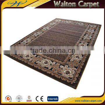 Machine woven washable embroidered acrylic hand tufted wool carpet