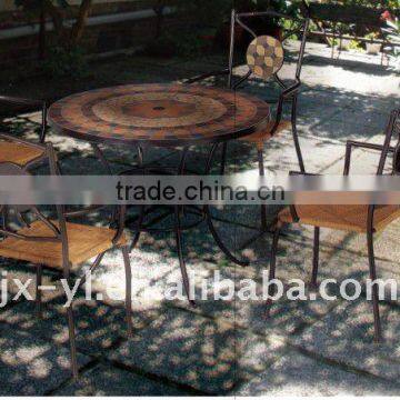 outdoor garden round mosaic furmiture