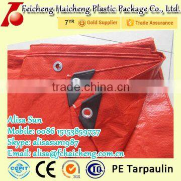 160gsm UV proof orange Polyethylene Tarpaulin