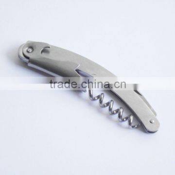 Stainless steel wine bottle opener