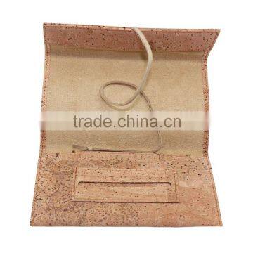 Hot selling products natural cork fabric tobacco pouch bag with custom logo