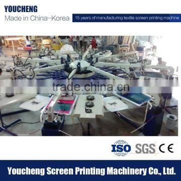 Water Based Ink Type and Screen Printing Type Textile Screen Printing Equipment