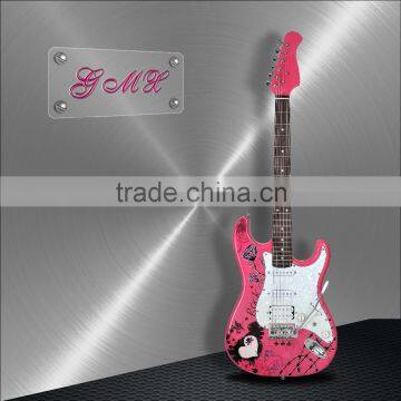 Basswood Body Material and Electric Guitar Type oem guitar factory