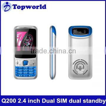 2.4'' mobile phone QVGA screen Q200 Spreadtrum 6531 Dual SIM dual standby GSM 900/1800 Multi languages