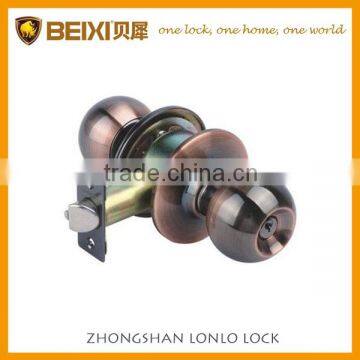 2016 Hot Sales South America 201 Stainless Steel SS Finish Cylindrical Security Knob Door Lock