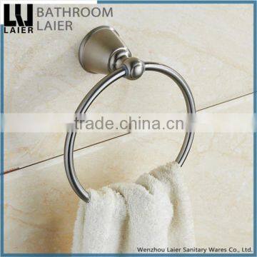 Contemporary Direct Marketing Factory Zinc Alloy Brush Nicked Bathroom Sanitary Items Wall Mounted Towel Ring