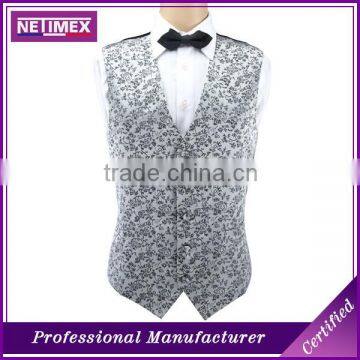 Men's Cheap Fashion Wholesale Polyester Waistcoat Vest Design Waistcoat