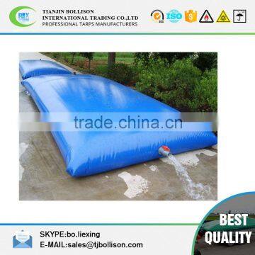 PVC Bladder Inflatable Water Storage Tanks , High Strength Coated Fabric 10500lt