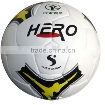 Official size 5 PVC leather machine stitched promotion football soccer ball