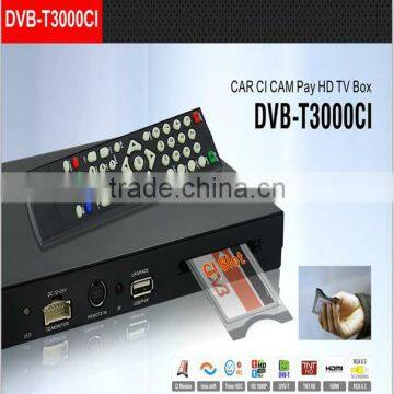 DVB-T3000CI car DVB-T TV box MPEG2-4 DTV Europe TNT TDT CA high speed