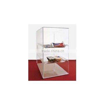 2 tiers acrylic bakery display case VJ1013046