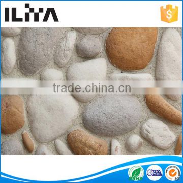 pebble stones for garden wall