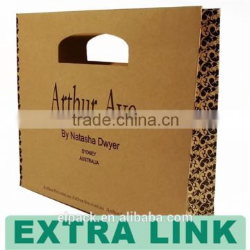 Extra Link Ecologic Friendly Shopping Carry Kraft Paper Bag Reuseable Logo Custom