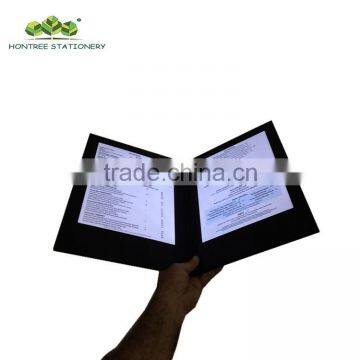 Leather led menu holder for hotel