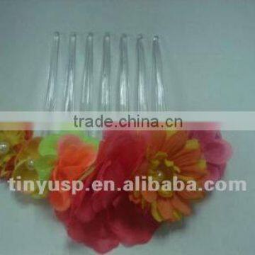 The newest design flower high quality hair comb