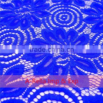 Lace Fabric ,Beatiful Flower Design Lace,Royal BLue african lace fabrics